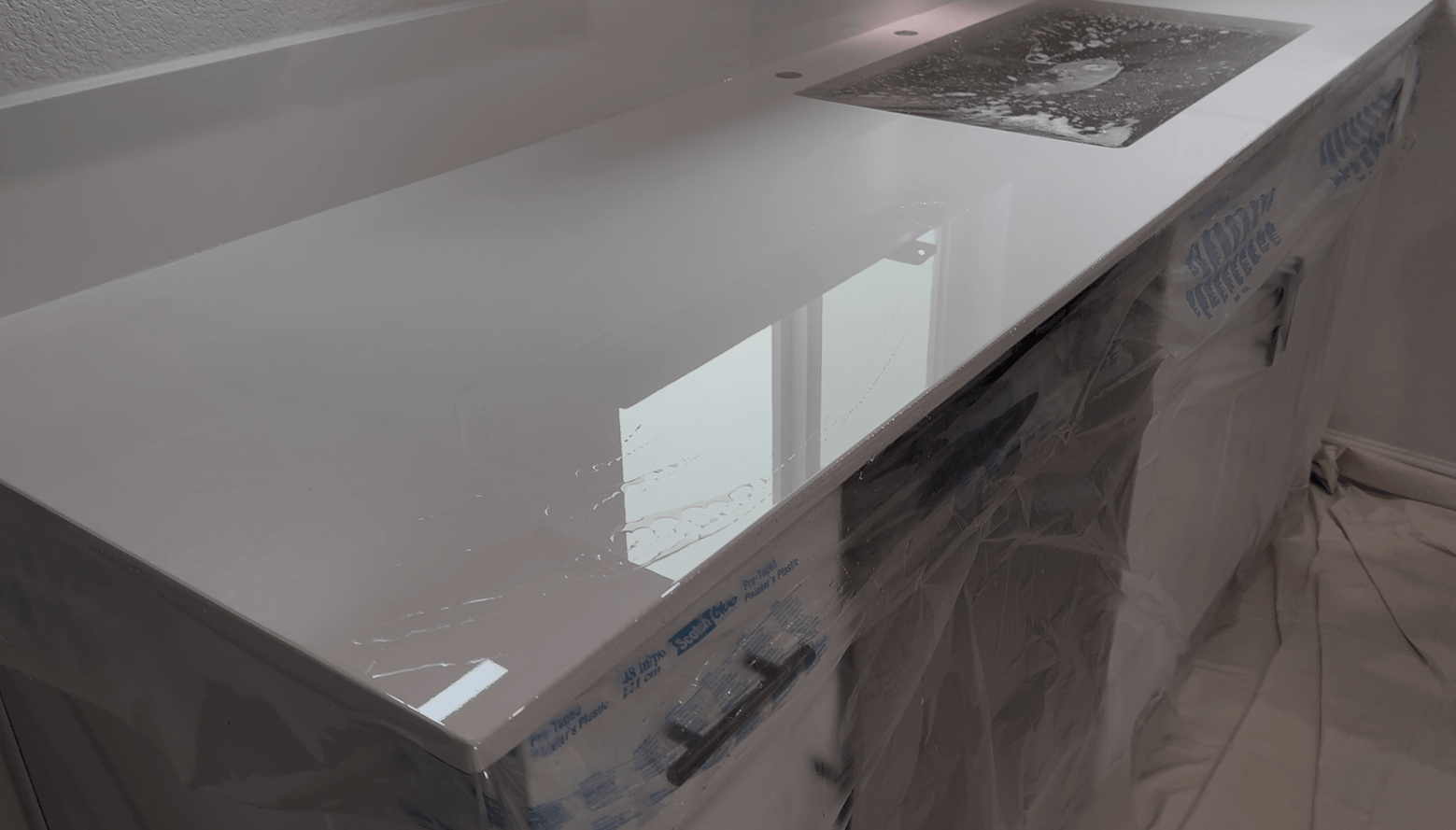 Counter Pros countertop protection installation